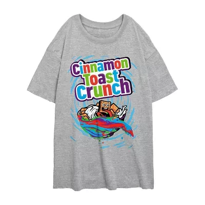 Juniors Cinnamon Toast Crunch Tee Womens Crew Neck Short Sleeve Graphic T-Shirt