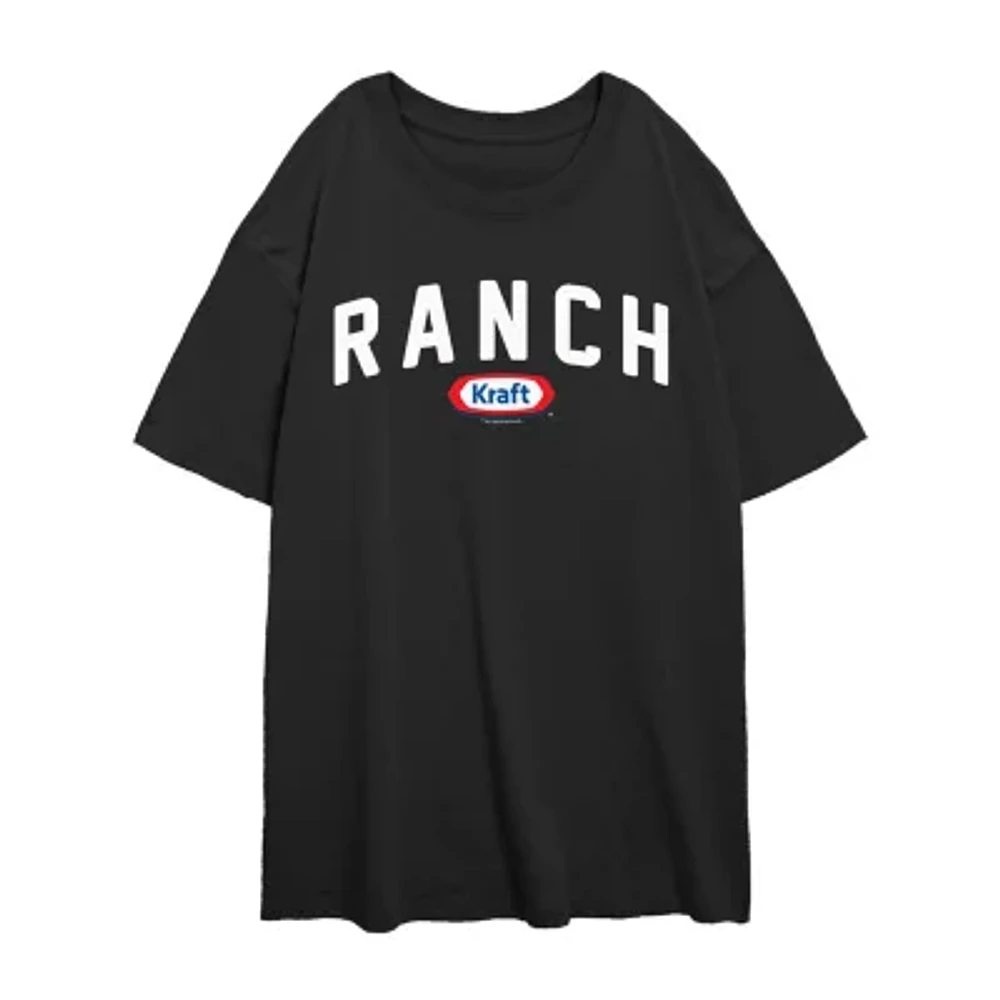 Juniors Kraft Ranch Tee Womens Crew Neck Short Sleeve Graphic T-Shirt