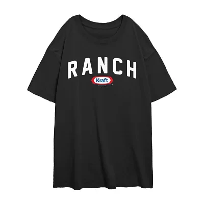 Juniors Kraft Ranch Tee Womens Crew Neck Short Sleeve Graphic T-Shirt