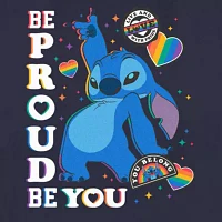 Juniors Stitch Be Proud Of You Tee Womens Crew Neck Short Sleeve Lilo & Graphic T-Shirt