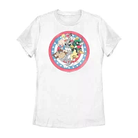 Juniors Looney Tunes Tee Womens Crew Neck Short Sleeve Graphic T-Shirt