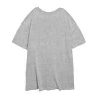 Juniors Womens Crew Neck Short Sleeve Lilo & Stitch Graphic T-Shirt