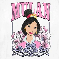 Juniors Disney Mulan Tee Womens Crew Neck Short Sleeve Princess Graphic T-Shirt
