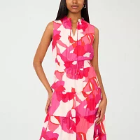 MSK Womens Sleeveless Floral Maxi Dress