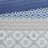 Madison Park Essentials Nova Complete Quilt Set With Cotton Bed Sheets