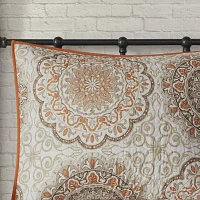 Madison Park Curtner 6-Pc Reversible Quilt Set With Throw Pillows