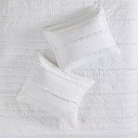 Madison Park Isabella 4-Pc Ruffle Quilt Set With Throw Pillow