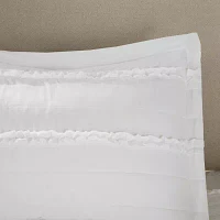 Madison Park Isabella 4-Pc Ruffle Quilt Set With Throw Pillow