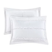 Madison Park Isabella 4-Pc Ruffle Quilt Set With Throw Pillow