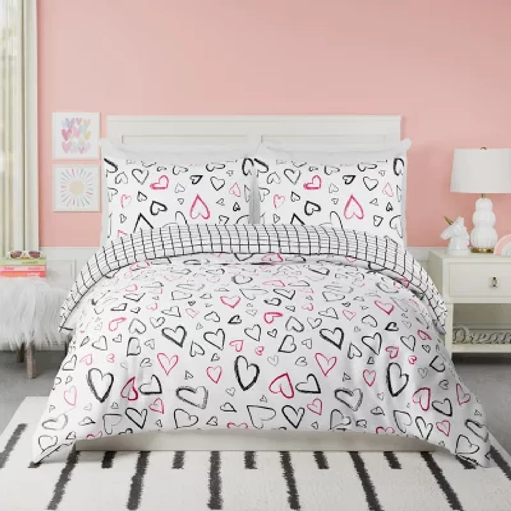 Urban Playground Roxy Hearts Reversible Comforter Set