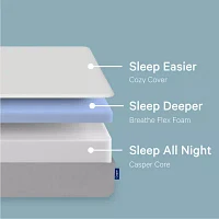 The Casper Sleep Element 10" Memory Foam Medium Tight Top Mattress a Box