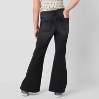 Thereabouts Little & Big Girls Button Fly Flare Leg Jean