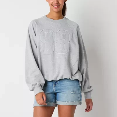 Arizona Juniors Womens Crew Neck Long Sleeve Sweatshirt