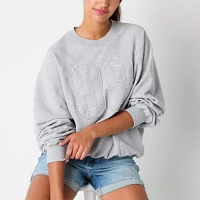 Arizona Juniors Womens Crew Neck Long Sleeve Sweatshirt