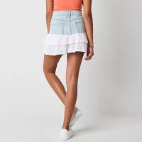Arizona Womens Denim Skirt-Juniors