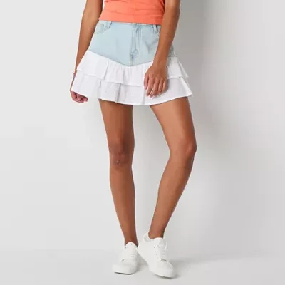 Arizona Womens Denim Skirt-Juniors