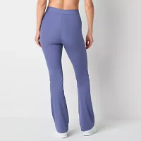 Reebok Womens High Rise Rib Full Length Leggings