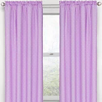 Eclipse Kids Polka Dots Rod Pocket Energy Saving Blackout Single Curtain Panel