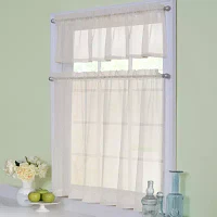 Arm And Hammer™ Curtain Fresh™ Odor-Neutralizing 3-pc. Rod Pocket Kitchen Window Set