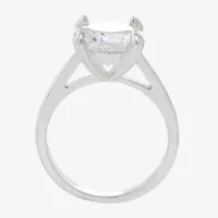 Sparkle Allure Cubic Zirconia Pure Silver Over Brass Round Solitaire Engagement Ring