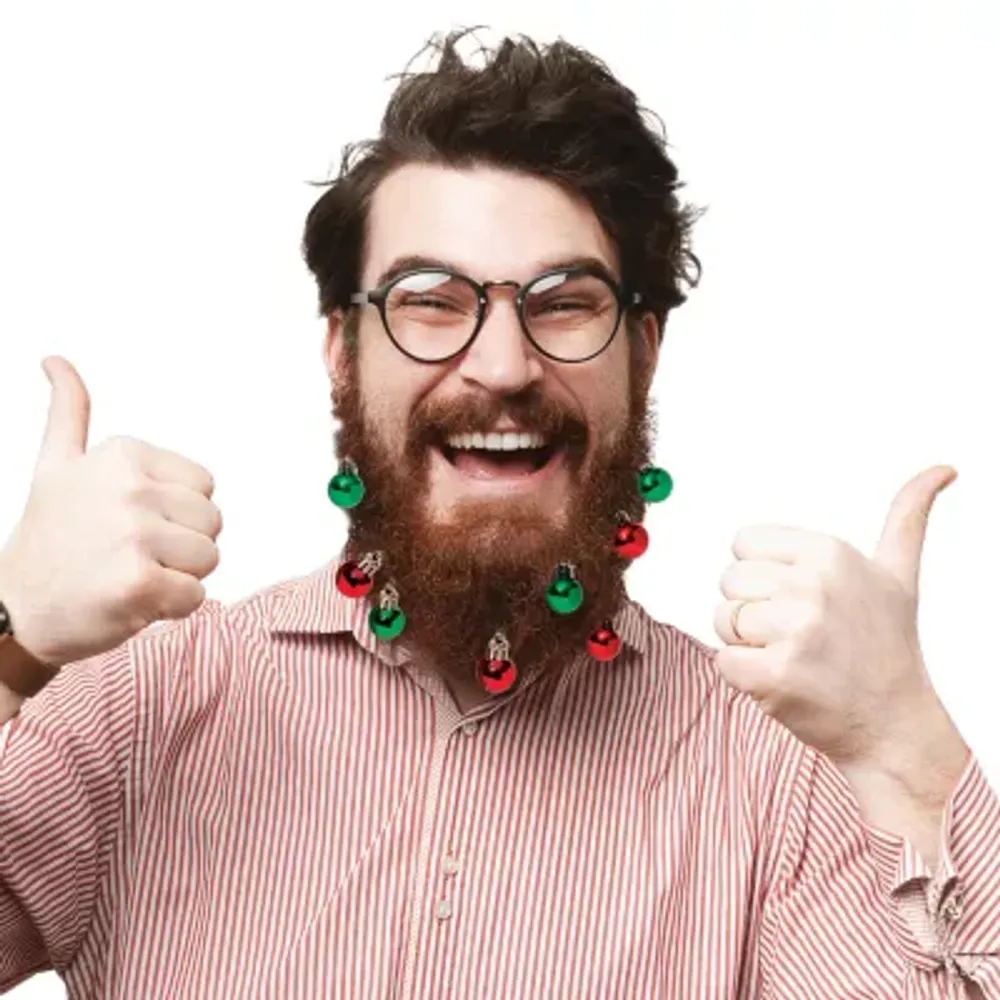 Festive Fuzz™ Beard Holiday Decorations