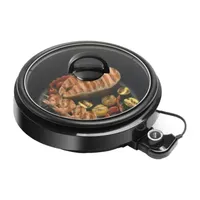 Aroma ASP-137B 3-Qt. 3-In-1 Grillet, Black