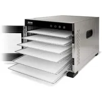 Aroma AFD-965SD 6 Tray Black Electric Food Dehydrator with Glass Door