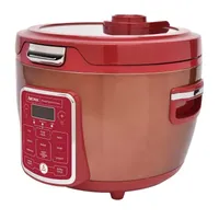 Aroma ARC-1230R 20-Cup (Cooked) Digital Rice Cooker with Glass Lid