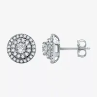 Ever Star (H-I / I1) 1 CT. T.W. Lab Grown White Diamond 10K White Gold 10.8mm Round Stud Earrings