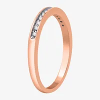 I Said Yes (H-I / I1) Womens 3/8 CT. T.W. Lab Grown White Diamond 14K Rose Gold Over Silver Side Stone Halo Bridal Set