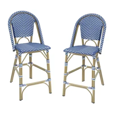 Tusto Contemporary 2-pc. Patio Bar Stool