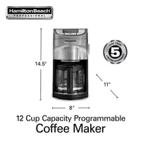 Hamilton Beach Professional 12 Cup Programmable Coffee Maker