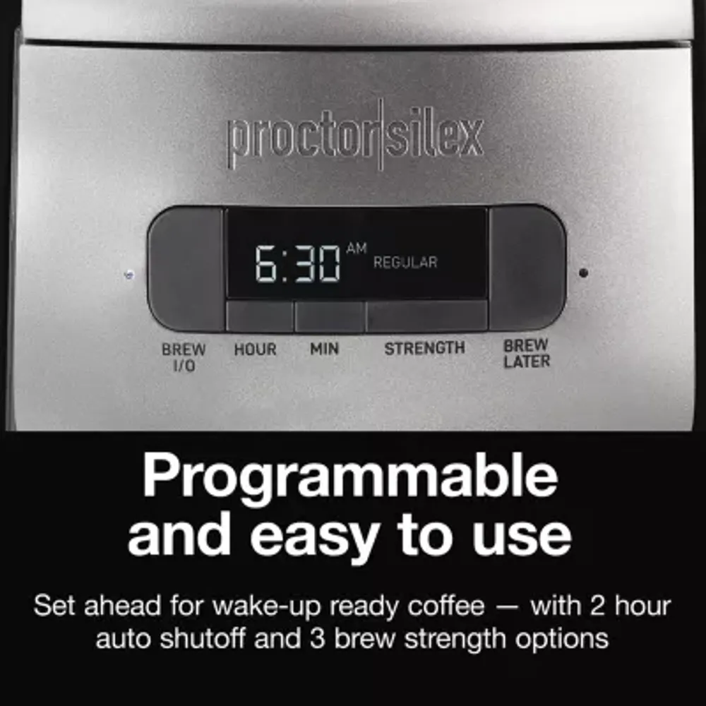 Proctor Silex® FrontFill™ Programmable 12 Cup Coffee Maker