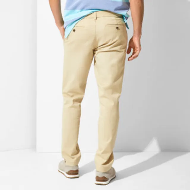 St. John's Bay Temp Flex Mens Slim Fit Flat Front Pant