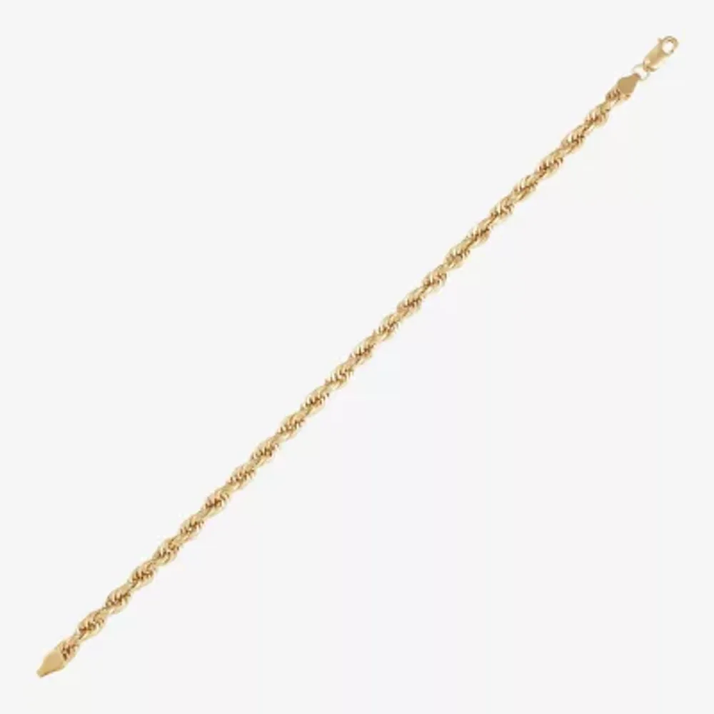 10K Gold 9 Inch Hollow Chain Bracelet