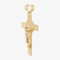 Religious Jewelry Crucifix Womens 14K Gold Cross Pendant