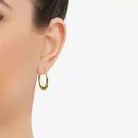 14K Gold 15.8mm Round Hoop Earrings