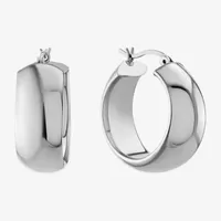 Sterling Silver 26mm Hoop Earrings