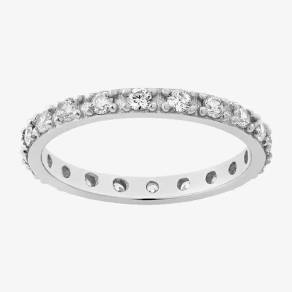 21.5MM Cubic Zirconia Sterling Silver Band