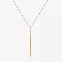 Bijoux Bar Delicates Gold Tone 32 Inch Box Y Necklace