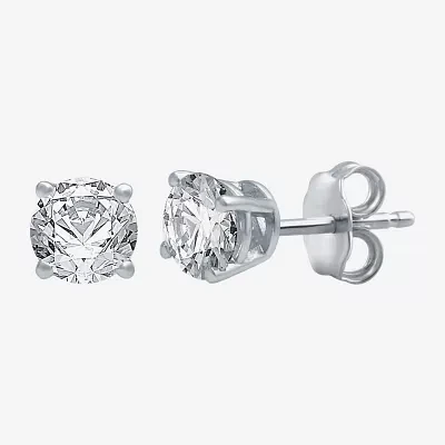 Classic Collection 3/4 CT. T.W. Natural White Diamond 10K Gold 4.5mm Round Stud Earrings