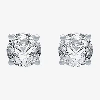 Classic Collection 3/4 CT. T.W. Natural White Diamond 10K White Gold 4.5mm Round Stud Earrings