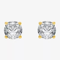 Ever Star / CT. T.W. Lab-Grown (G / SI1-SI2) Diamond 10K or 14K Gold Round Stud Earrings