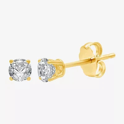 Ever Star / CT. T.W. Lab-Grown (G / SI1-SI2) Diamond 10K or 14K Gold Round Stud Earrings