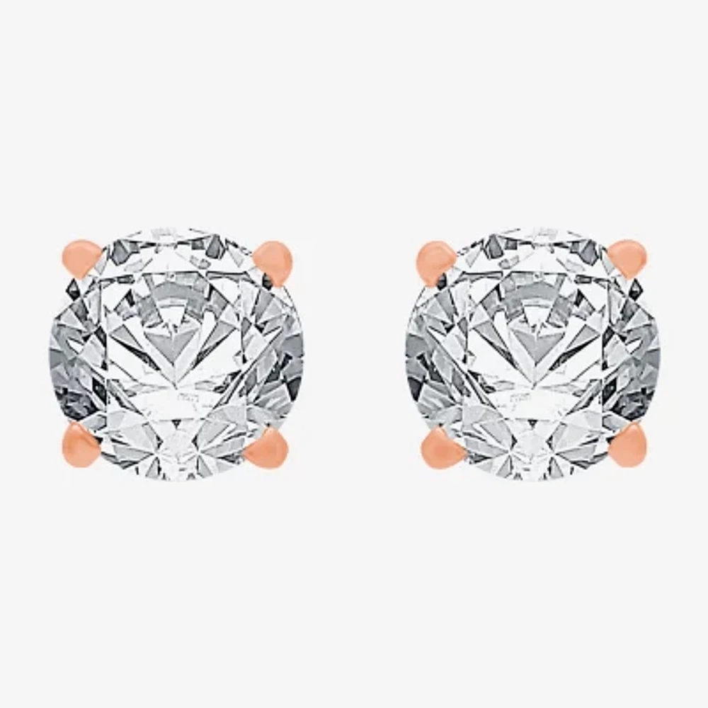 Classic Collection 1 CT. T.W. Natural White Diamond 10K Gold 5.2mm Stud Earrings