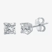 3/4 CT. T.W. Natural White Diamond 14K White Gold 4.7mm Stud Earrings