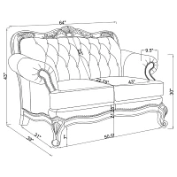 Victoria Roll-Arm Loveseat