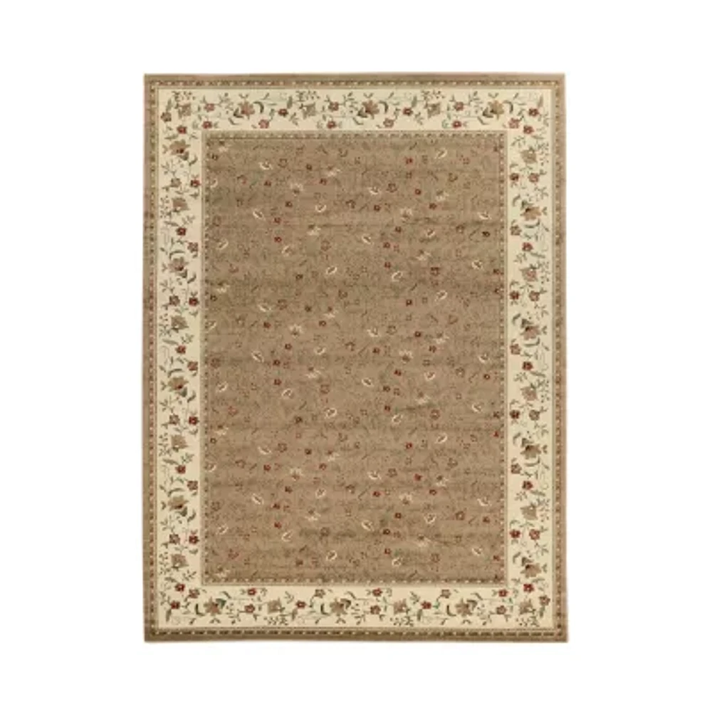 Como Floral Traditional Oriental Indoor Rectangular Area Rug