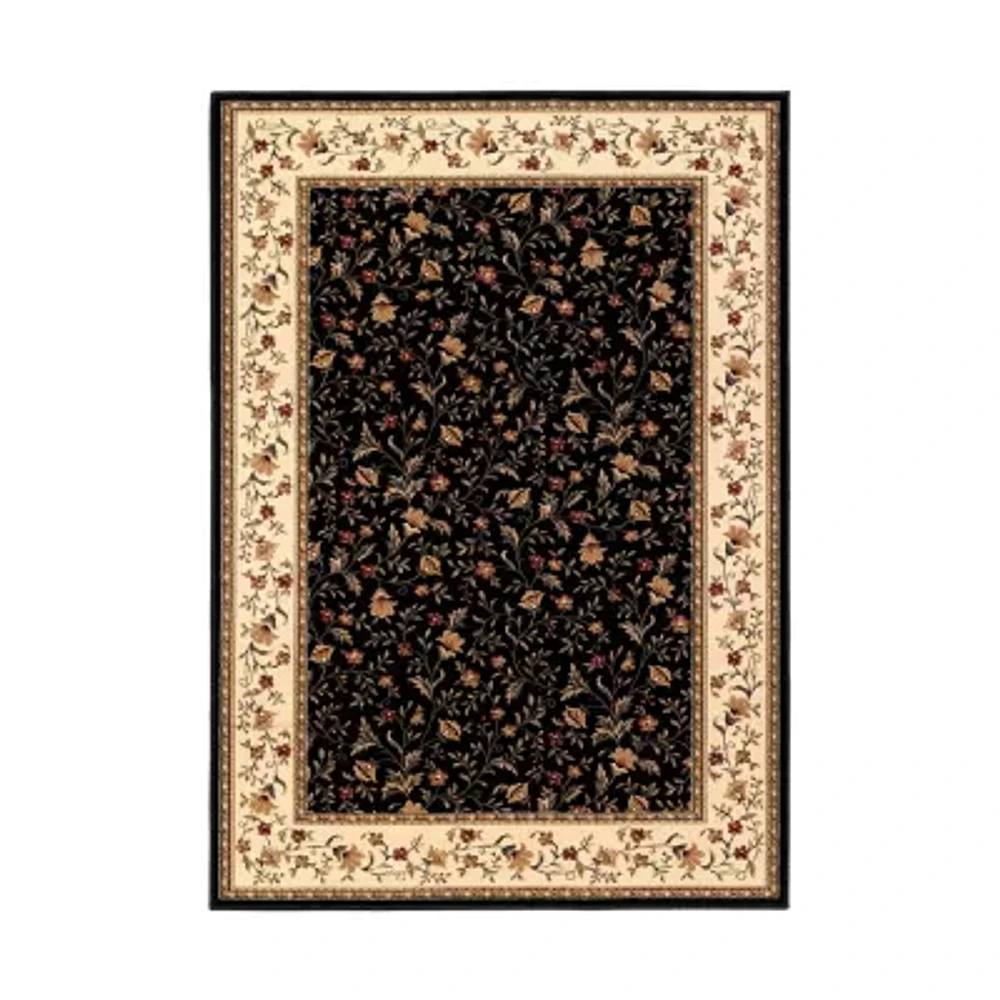 Como Floral Traditional Oriental Indoor Rectangular Area Rug