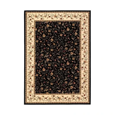 Como Floral Traditional Oriental Indoor Rectangular Area Rug